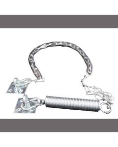 Stormketting, Basic model, met veer voor standaard houten deurkozijnen