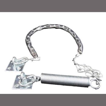 Stormketting, Basic model, met veer voor standaard houten deurkozijnen