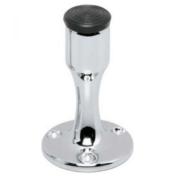 Deurstop recht model, chroom