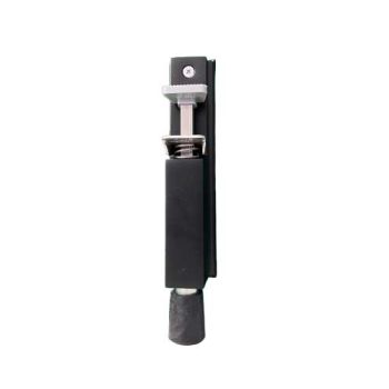 Deurvastzetter met klembevestiging Zwart tbv glas 8/10mm uitschuiflengte 30mm