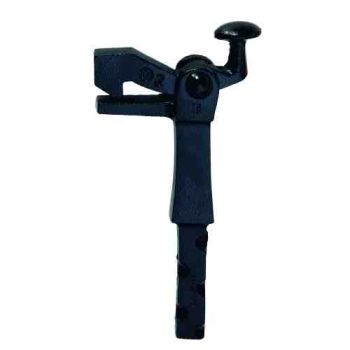 Deurvastzetter vloermontage Zwart instort 170mm type 1301