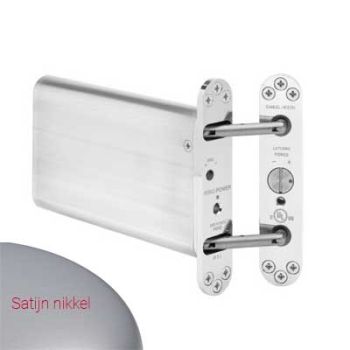 Onzichtbare deurdranger Powermatic R100 Satijn Nikkel (RVS look)