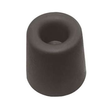 Zwarte rubberen deurbuffer hoogte 25 mm
