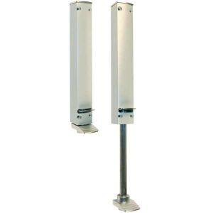 Dictator deurvastzetter aluminium, uitschuiflengte van 160 mm